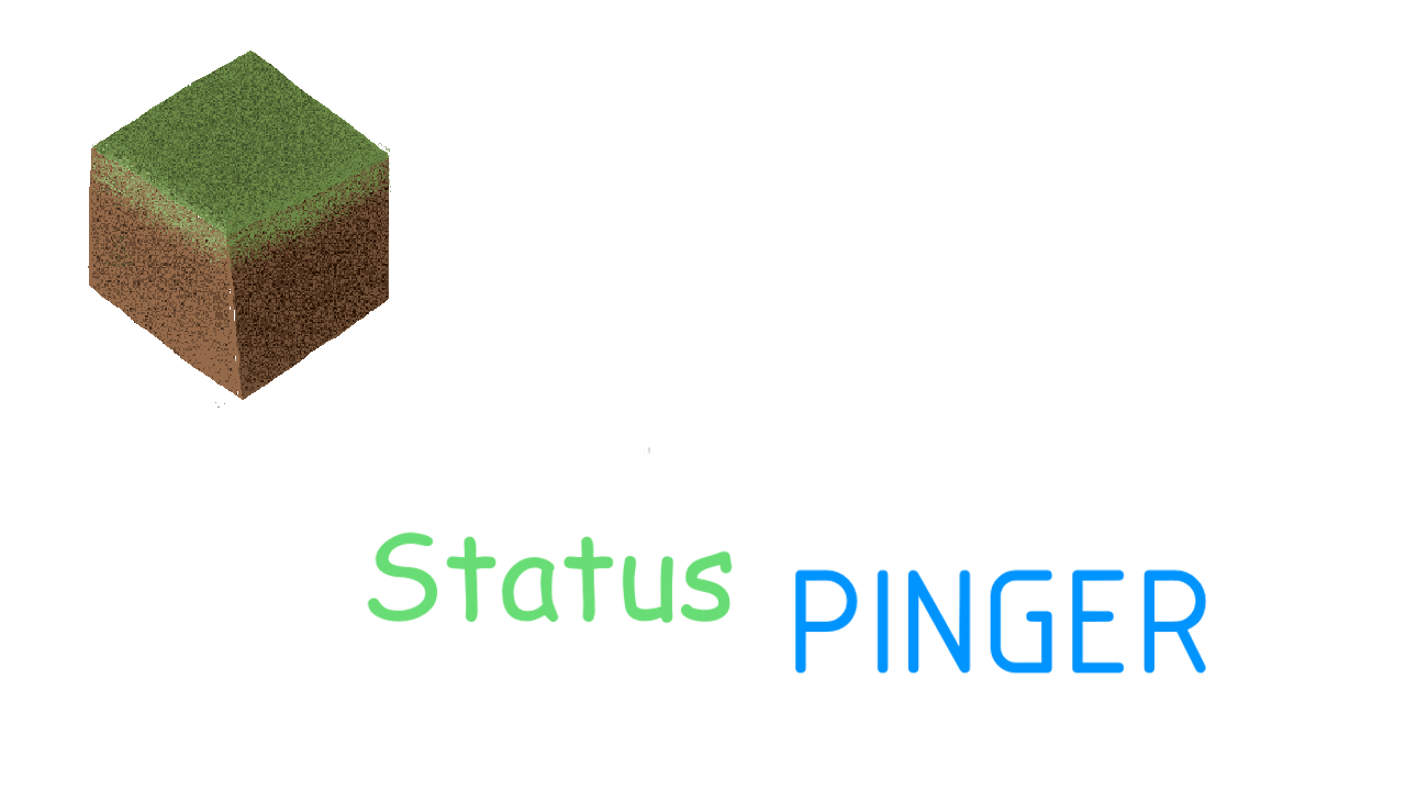 Hand drawn logo of MinecrafStatusPinger JS library